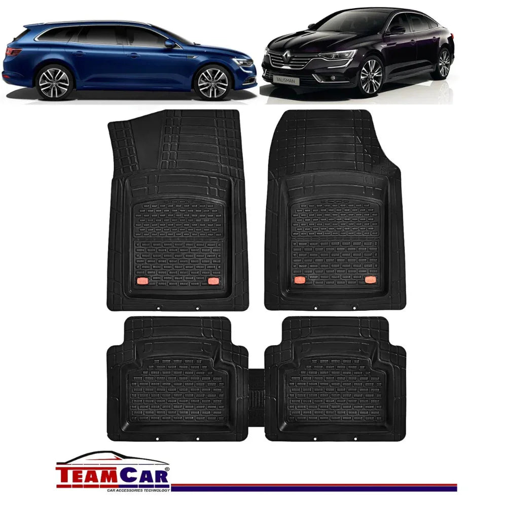 Covorase Auto TeamCar® Tip Tavita Compatibile Renault Talisman Sedan/ Estate (2015-2024) Negru - 221.ro