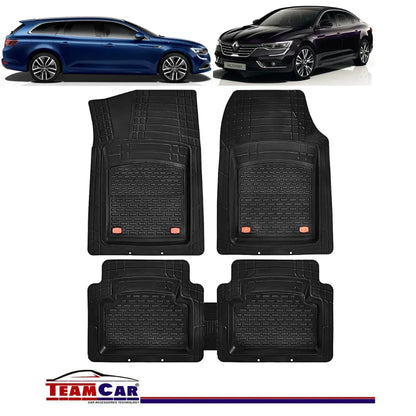 Covorase Auto TeamCar® Tip Tavita Compatibile Renault Talisman Sedan/ Estate (2015-2024) Negru - 221.ro