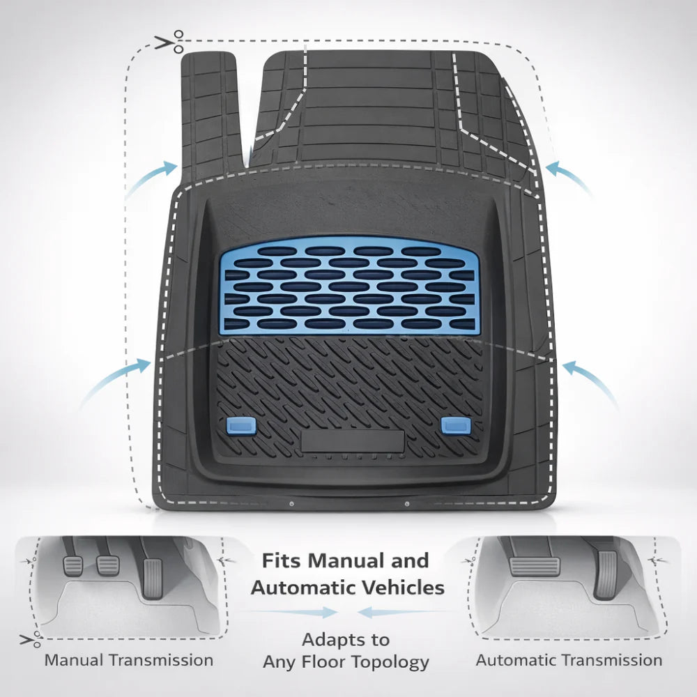 Covorașe Auto Tip Tavă Compatibile Dacia Duster 2010–2018, Blue