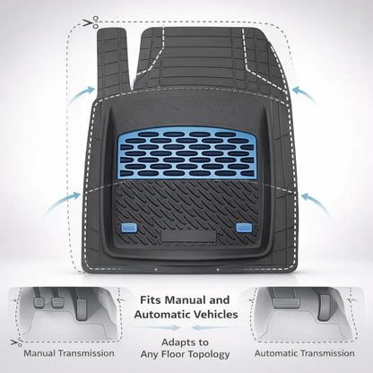 Covorașe Auto Tip Tavă Compatibile Dacia Duster 2010–2018, Blue