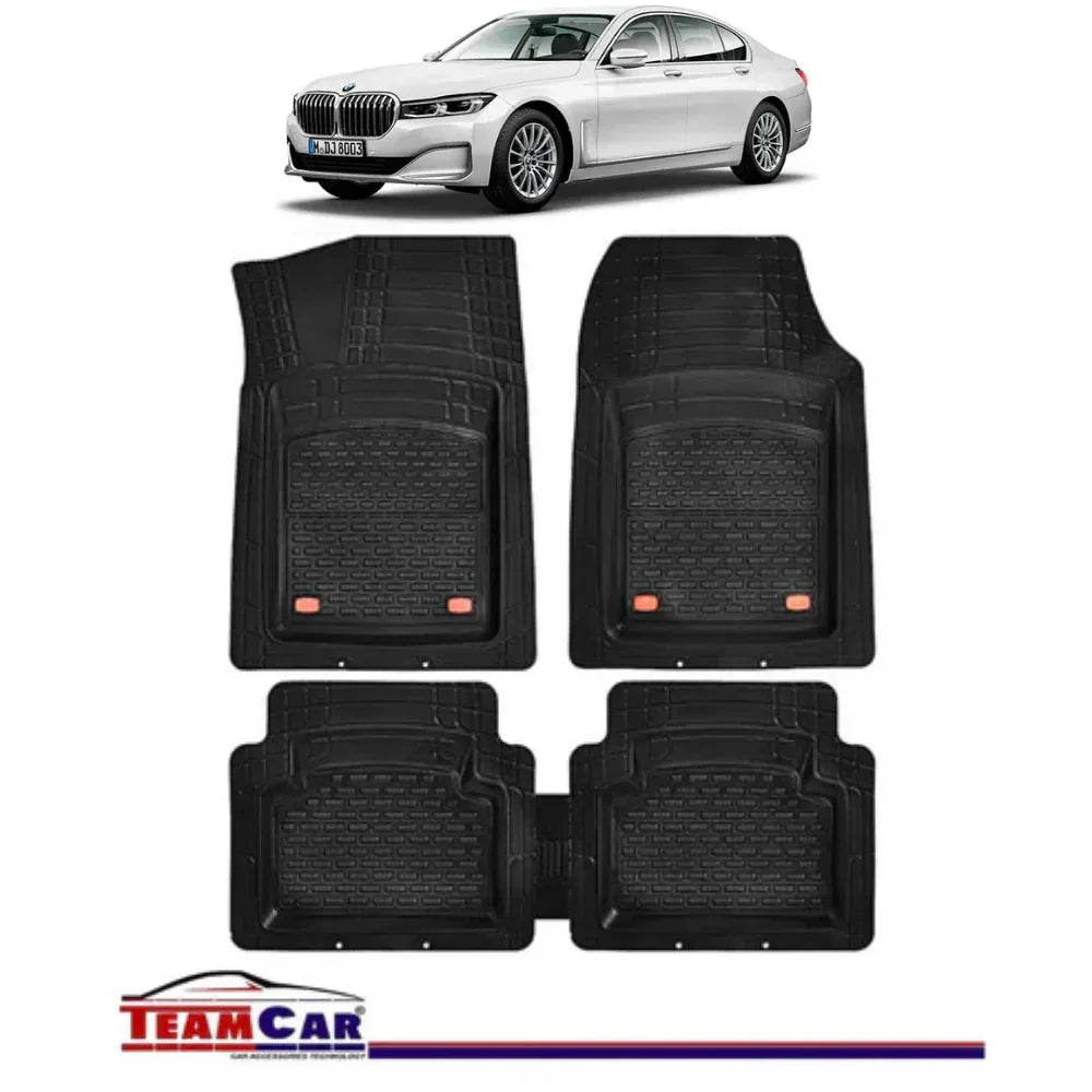 Covorase Auto TeamCar® Tip Tavita Compatibile BMW Seria 7 G11/G12 (2015–2022) Negru Material Rezistent - 221.ro