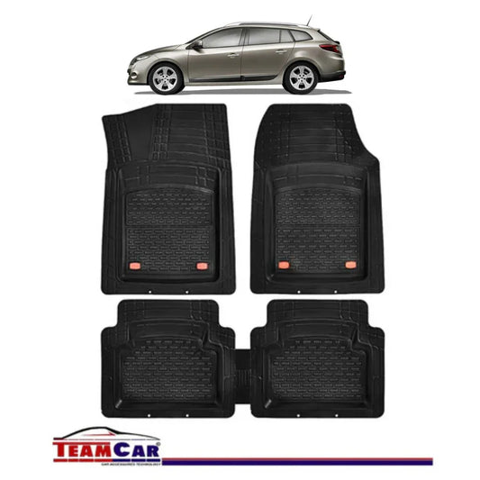 Covorase Auto TeamCar® Tip Tavita Compatibile Renault Megane III Combi (2008-2016) Negru Material Rezistent - 221.ro