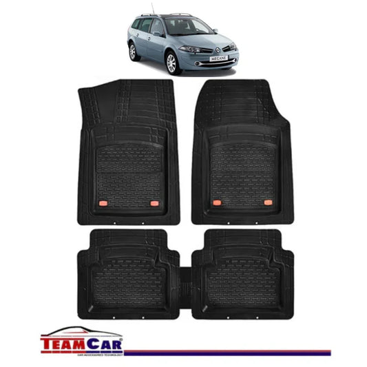 Covorase Auto TeamCar® Tip Tavita Compatibile Renault Megane II Combi (2005-2009) Negru Material Rezistent - 221.ro