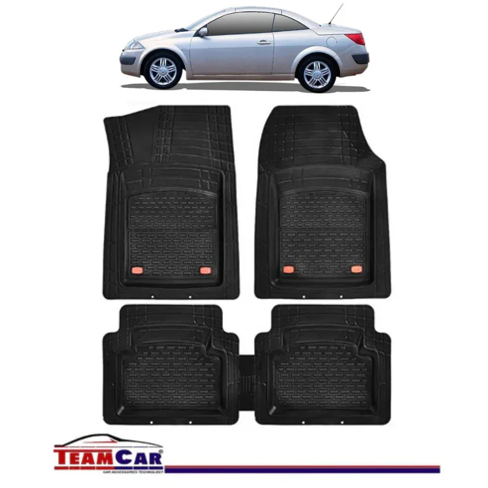 Covorase Auto TeamCar® Tip Tavita Compatibile Renault Megane II Cabrio (2002-2009) Negru - 221.ro