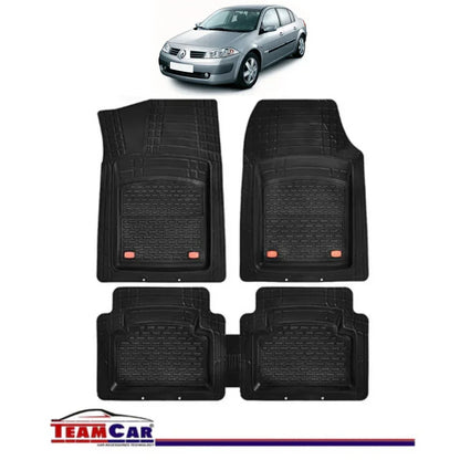Covorase Auto TeamCar® Tip Tavita Compatibile Renault Megane II Sedan (2002-2009) Negru - 221.ro