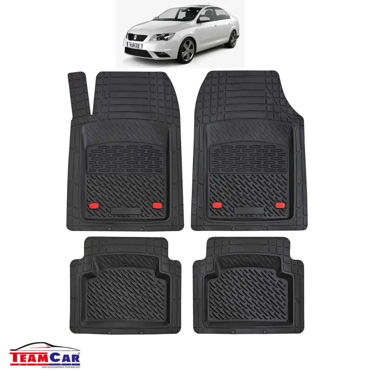 Covorase Seat Toledo Sedan Mk4 Compatibile 2012-2019 | Black