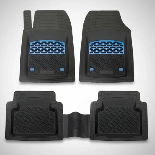 Covorase Auto Universale TEAMCAR® Safir - Set 5 Piese, Tava 3cm Blue