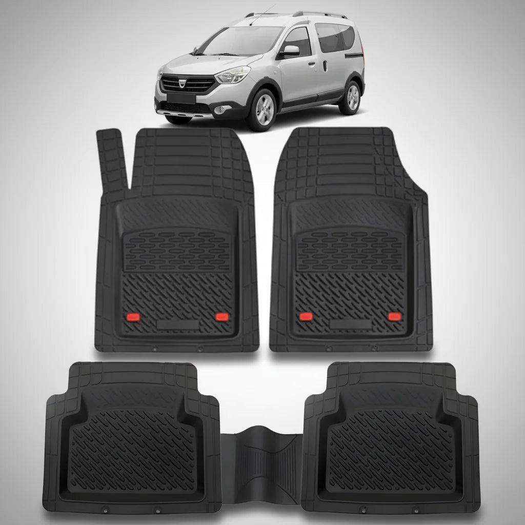 Covorase Tip Tavita Compatibile Dacia Dokker Stepway, Negru
