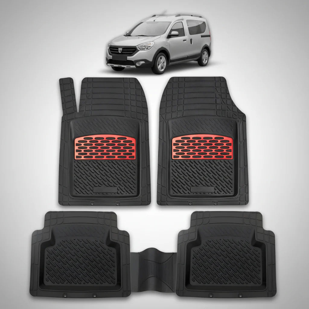 Covorase Tip Tavita Compatibile Dacia Dokker Stepway, Red