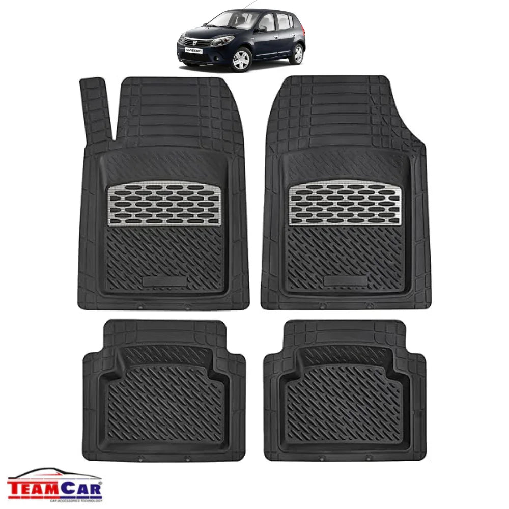 Covorașe Auto TeamCar® Tip Tăviță Compatibile Dacia Sandero I (2008–2012) - Silver - 221.ro