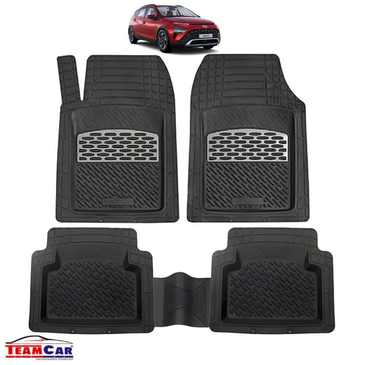 Hyundai Bayon Covorase Auto TeamCar®- Cauciuc Tip Tavita/ Silver - 221.ro