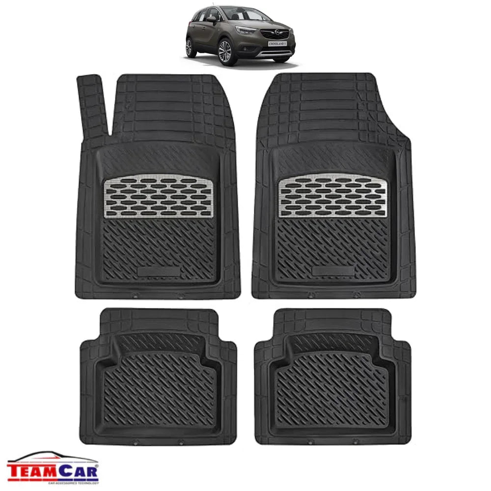 Covorase Auto TeamCar® Tip Tavita Compatibile Opel Crossland X (2017–2020) - Suv, Silver - 221.ro