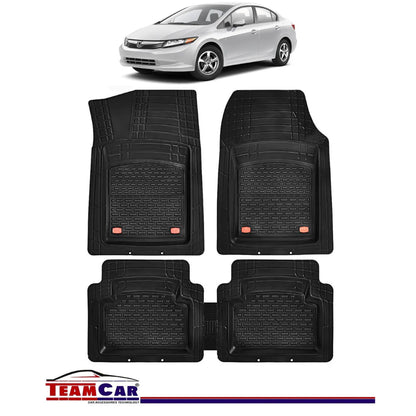 Covorașe Auto TeamCar® Tip Tăviță Compatibile Honda Civic 9 (2011–2016) - Sedan