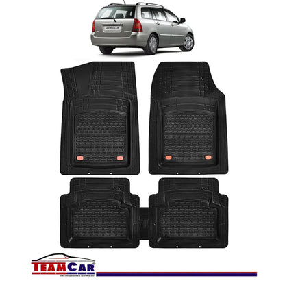Covorase Auto TeamCar® Tip Tavita Compatibile Toyota Corolla E12 Combi (2001-2007) Negru Material Rezistent - 221.ro