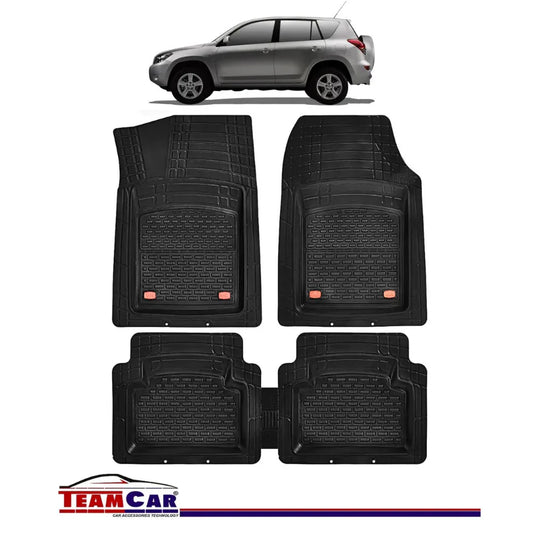 Covorase Auto TeamCar® Tip Tavita Compatibile Toyota RAV4 III (2006-2012) Negru Material Rezistent - 221.ro