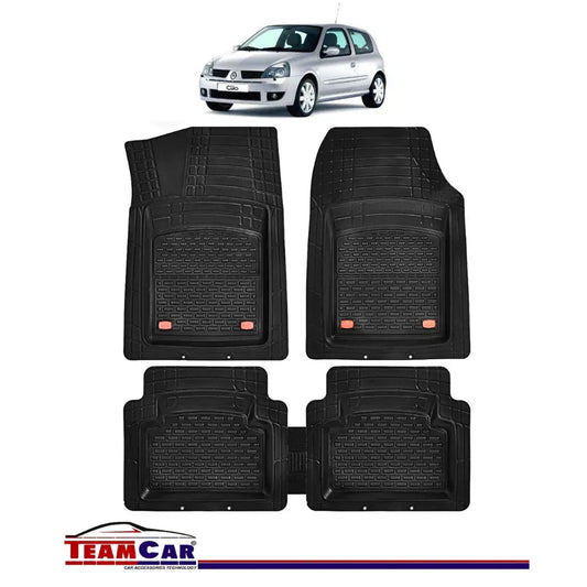 Covorase Auto TeamCar® Tip Tavita Compatibile Renault Clio II Hatchback (1998-2012) Negru - 221.ro