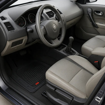 Covorase Auto TeamCar® Tip Tavita Compatibile Renault Megane II Hatchback Facelift (2006-2009) Negru - 221.ro