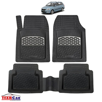 Covorase Skoda Fabia II TeamCar® Tip Tavita Compatibile (2007–2014) Silver - 221.ro