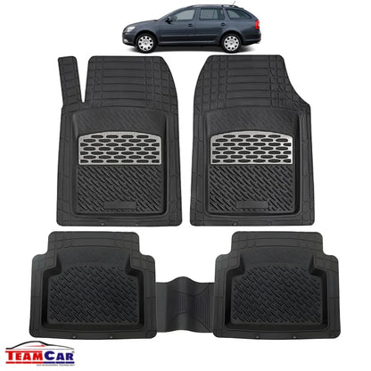 Covorase Skoda Octavia II TeamCar® Tip Tavita Compatibile (2004–2013) - Silver - 221.ro