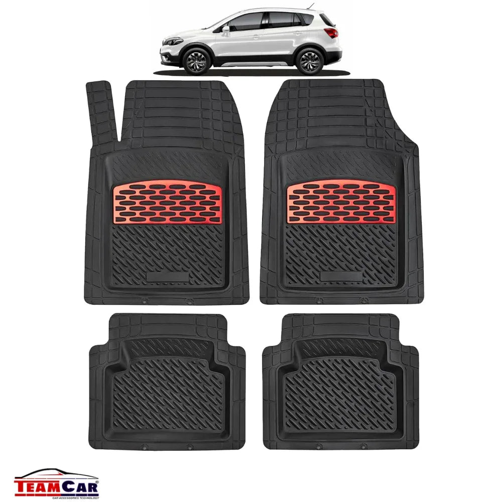 Covorase Auto TeamCar® Tip Tavita Compatibile Suzuki SX4 S-Cross (2013–2021) - Suv Red - 221.ro