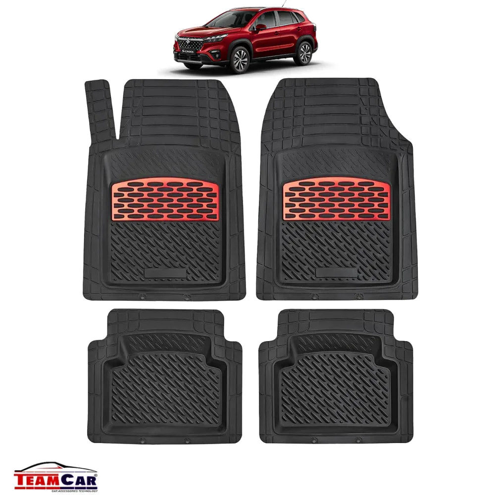 Covorase Auto TeamCar® Tip Tavita Compatibile Suzuki SX4 S-Cross II (2021–prezent) - Suv Red - 221.ro