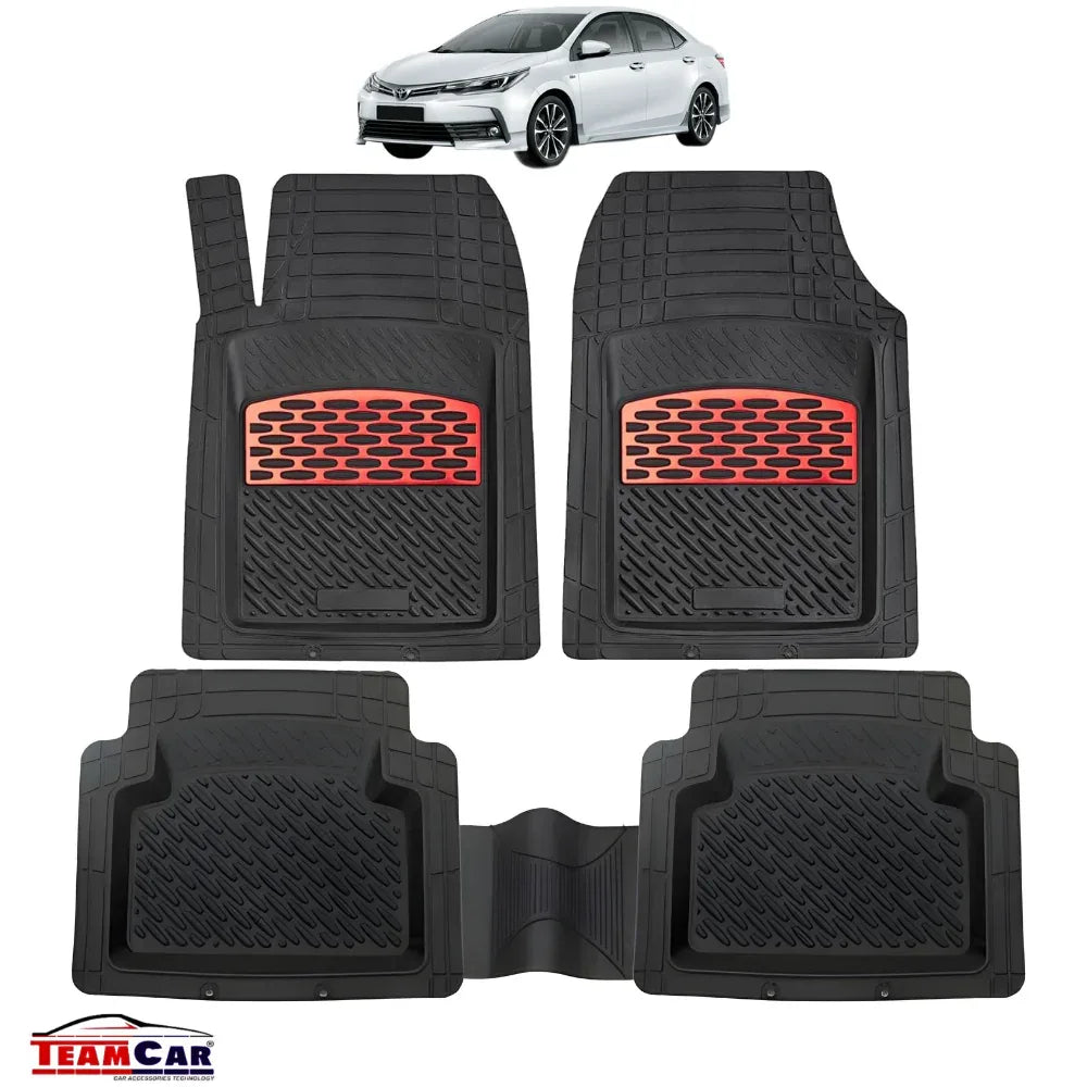 Toyota Corolla XII Covorase Auto Tip Tavita Compatibile (2019+) Red - 221.ro