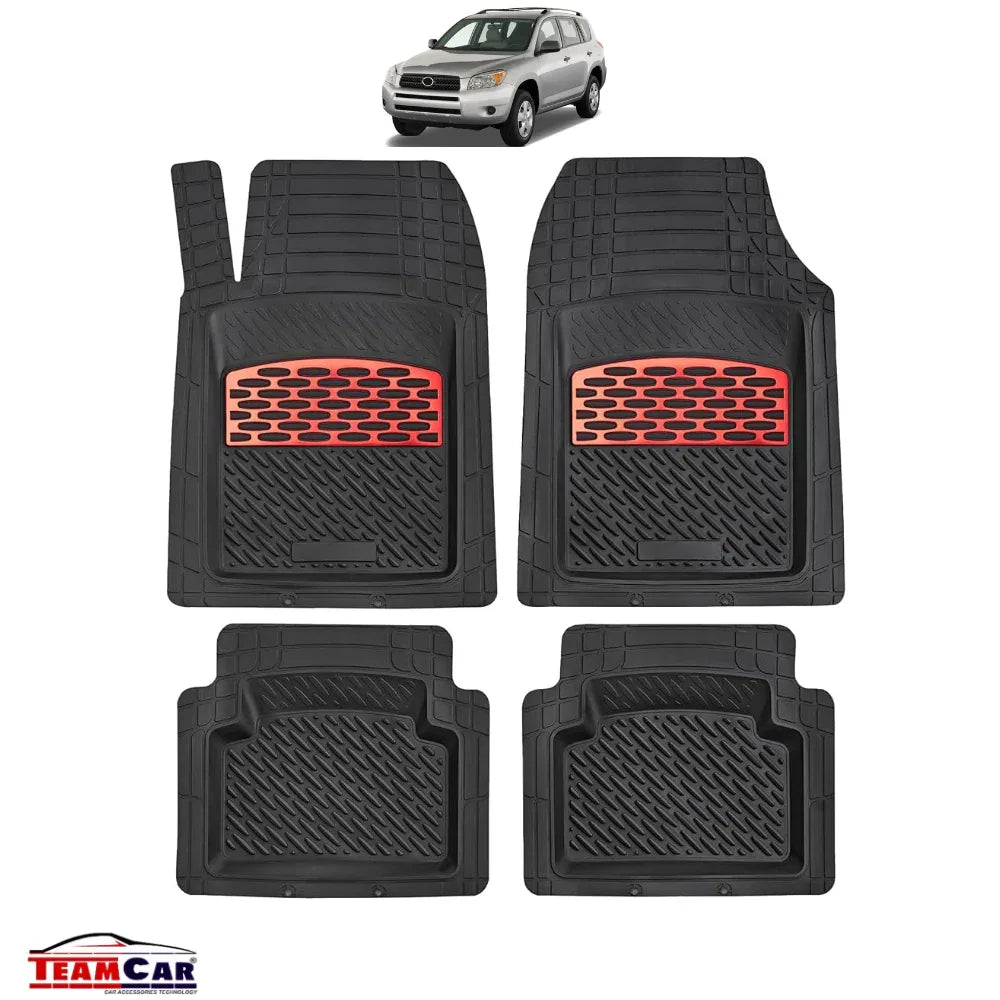 Covorase Auto TeamCar® Tip Tavita Compatibile Toyota RAV4 (2006–2012) Red - 221.ro