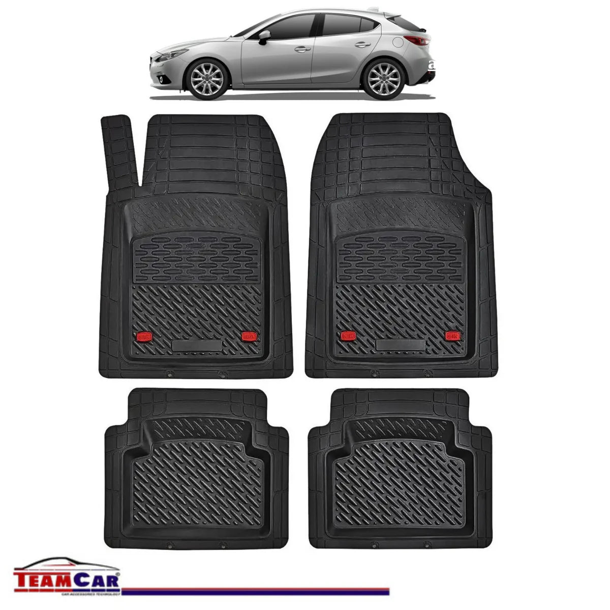 Covorașe Auto TeamCar® Tip Tăviță Compatibile Mazda 3 BM/BN (2013–2019) - Hatchback
