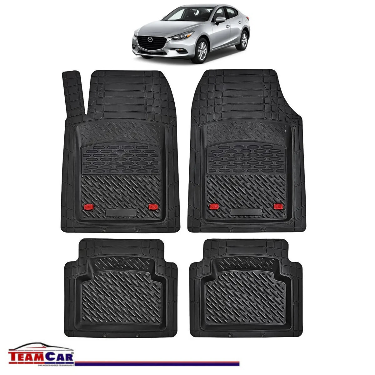 Covorașe Auto TeamCar® Tip Tăviță Compatibile Mazda 3 BM/BN (2013–2019) - Sedan