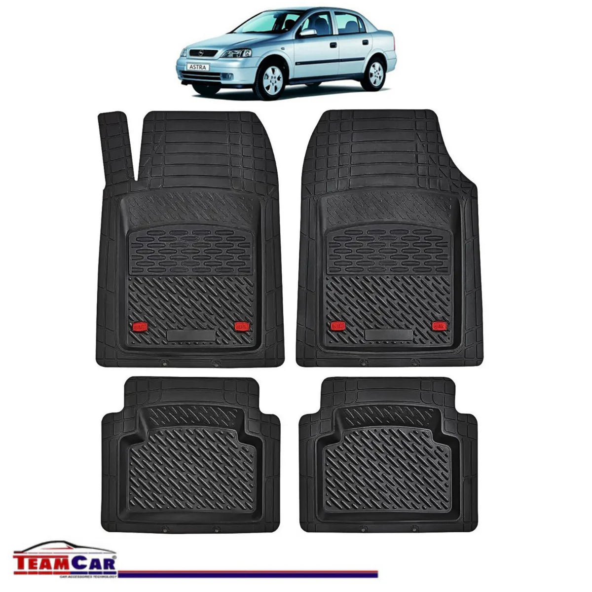 Covorașe Auto Tip Tăviță Compatibile Opel Astra G (1998–2009)-black- Sedan