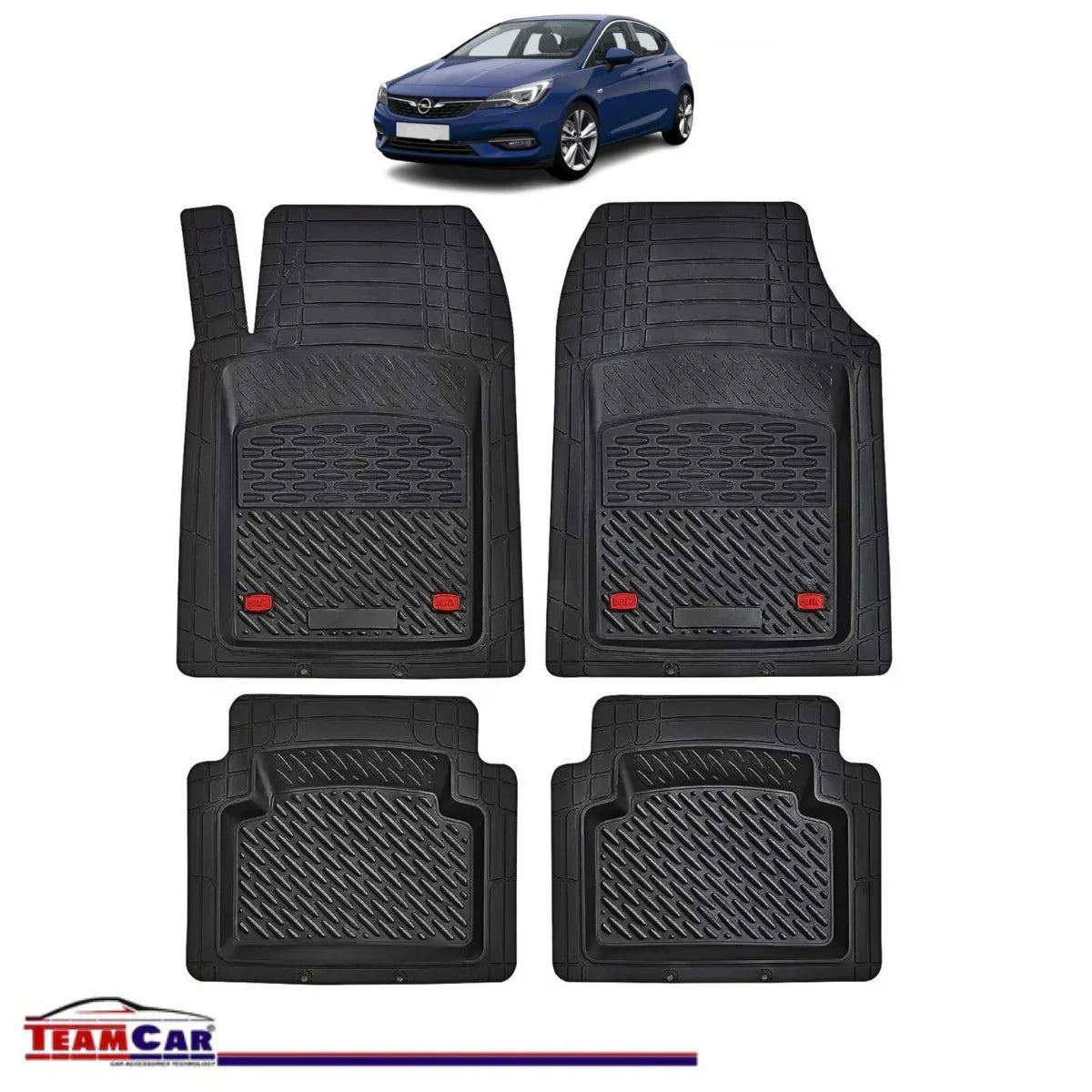 Covorase Auto TeamCar® Tip Tavita Compatibile Opel Astra K (Mk7) Hatchback 5 uși (2015–2021) - 221.ro