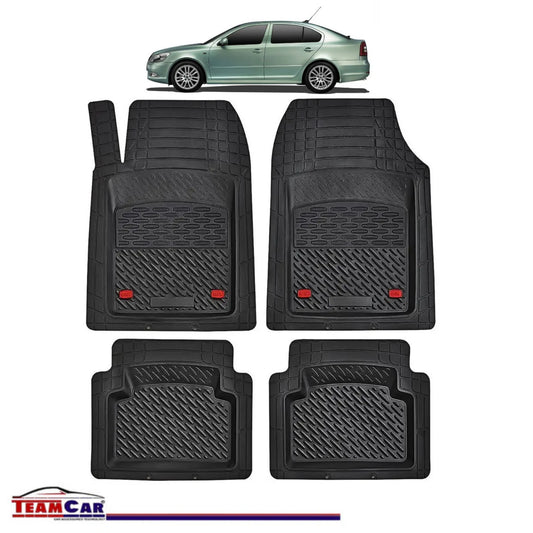 Covorașe Auto TeamCar® Tip Tăviță Compatibile Skoda Octavia II (2004–2013) - Sedan