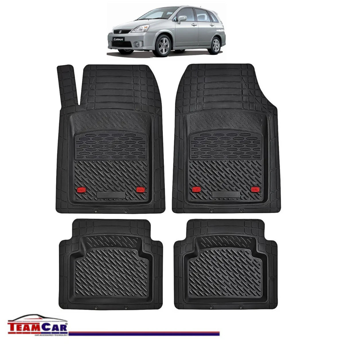 Covorașe Auto TeamCar® Tip Tăviță Compatibile Suzuki Liana 1st Gen (2001–2007) - Hatchback