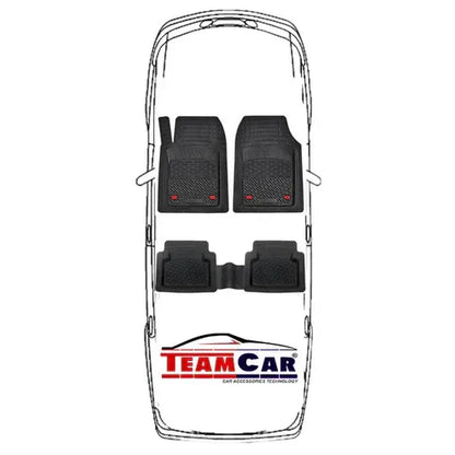 Covorase Auto TeamCar® Tip Tavita Compatibile Nissan Micra K14 (2017–prezent) Negru Material Rezistent - 221.ro