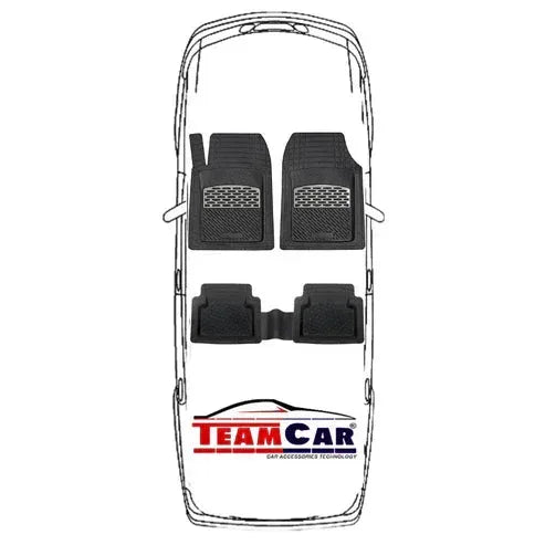 Volkswagen Touareg Covorașe Auto TeamCar® Tip Tăviță Compatibile (2002–2010) - Silver - 221.ro