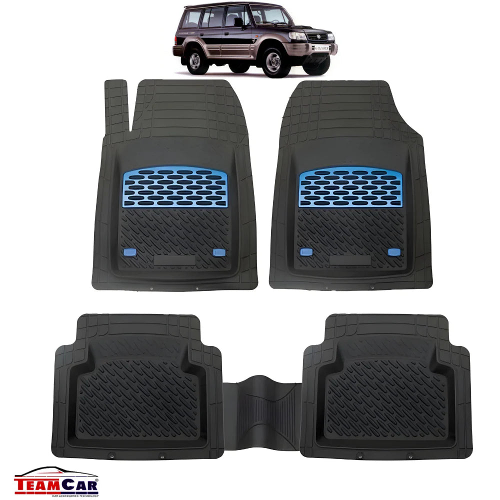 Hyundai Galloper Covorase Auto TeamCar®- Cauciuc Tip Tavita/ Blue