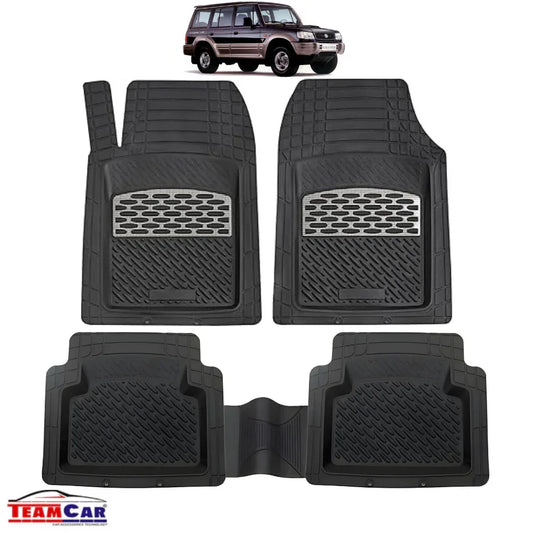 Hyundai Galloper Covorase Auto TeamCar®- Cauciuc Tip Tavita/ Silver - 221.ro