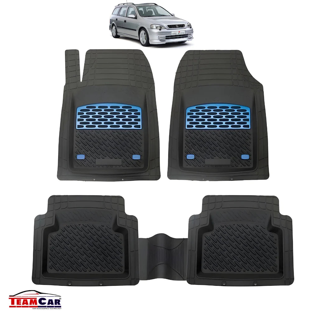 Opel Astra G Covorase Auto TeamCar® Tip Tăviță Compatibile (1998–2009) - Combi Blue