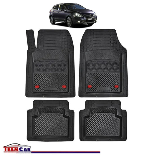 Covorase Auto TeamCar® Tip Tavita Compatibile Suzuki SX4 II (2013+) Negru Material Rezistent - 221.ro