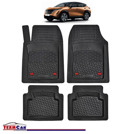 Covorase Auto TeamCar® Tip Tavita Compatibile Nissan Ariya Generatia FE0 (2022–prezent) Negru Material Rezistent - 221.ro