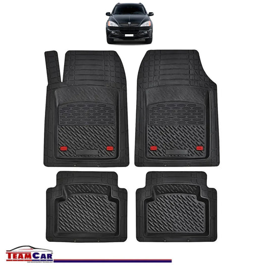 Covorase Auto TeamCar® Tip Tavita Compatibile SsangYong Kyron Generatia I (2005–2014) Negru Material Rezistent - 221.ro