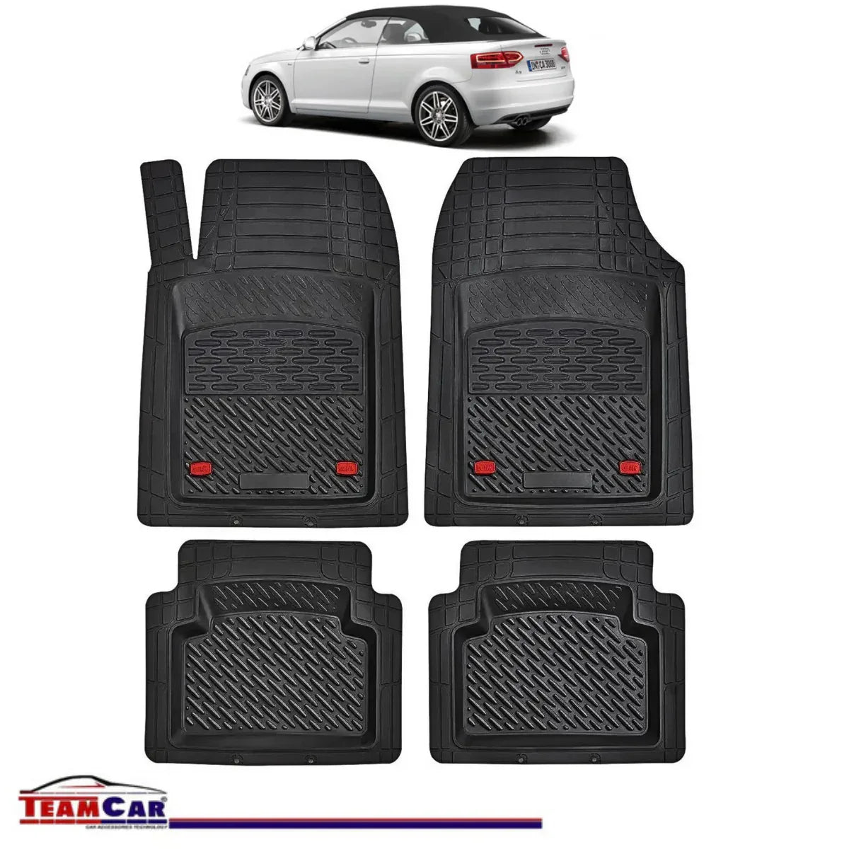 Covorase Auto TeamCar® Tip Tavita Compatibile Audi A3 8P Cabriolet (2008–2013) - 221.ro