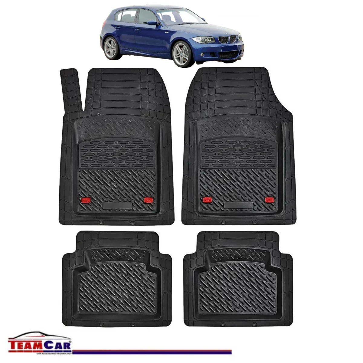 Covorase Auto TeamCar® Tip Tavita Compatibile BMW Seria 1 E87 Hatchback 5 uși (2004–2011) - 221.ro