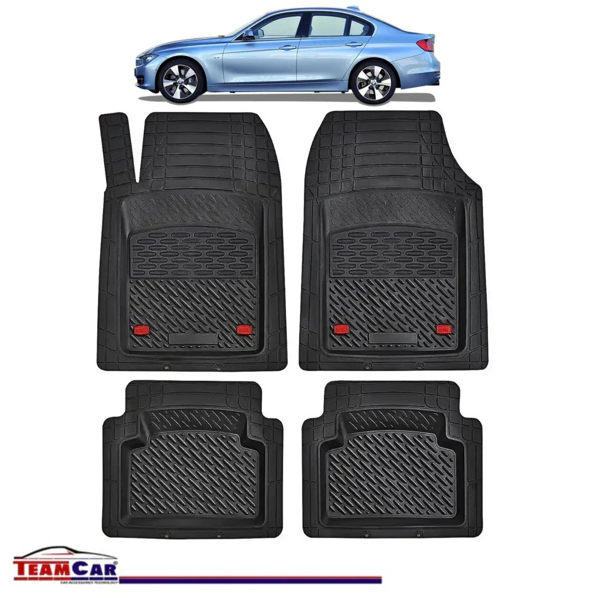 Covorase Auto TeamCar® Tip Tavita Compatibile BMW Seria 3 F30 Sedan (2012–2019) - 221.ro