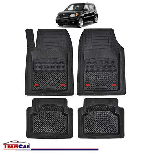 Covorase Auto TeamCar® Tip Tavita Compatibile Kia Soul Generatia I (2008–2013) Negru Material Rezistent - 221.ro