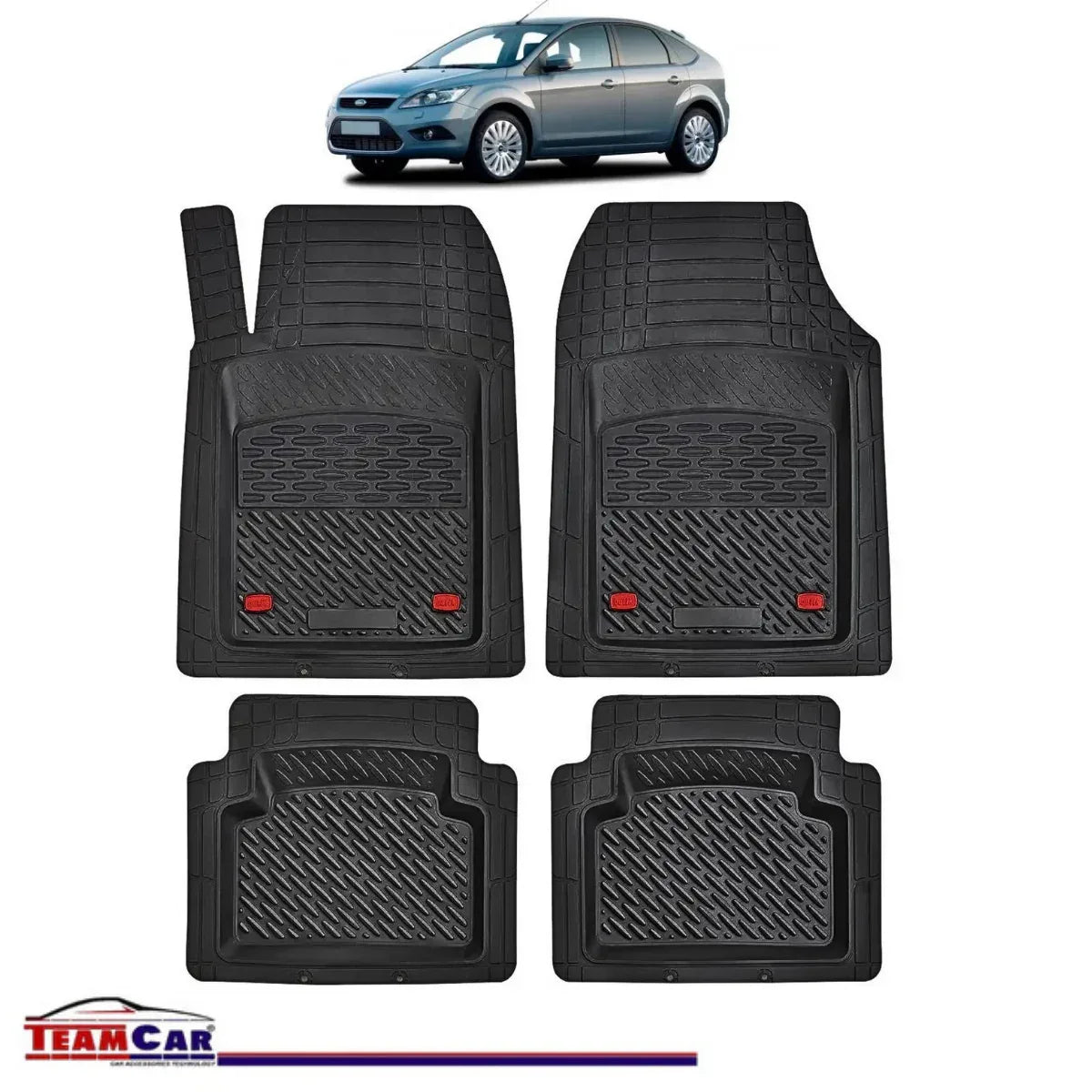 Covorase Auto TeamCar® Tip Tavita Compatibile Ford Focus 2 Hatchback 5 uși (2004–2011) - 221.ro