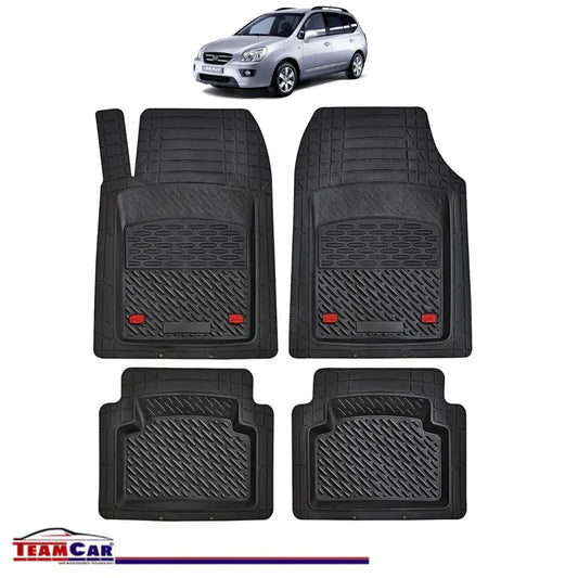 Covorase Auto TeamCar® Tip Tavita Compatibile Kia Carens Generatia II (2006–2013) Negru Material Rezistent - 221.ro