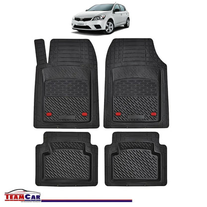 Covorase Auto TeamCar® Tip Tavita Compatibile Kia Ceed Generatia I (2006–2012) Negru Material Rezistent - 221.ro