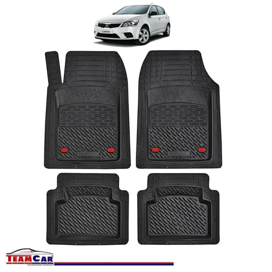 Covorase Auto TeamCar® Tip Tavita Compatibile Kia Ceed Generatia I (2006–2012) Negru Material Rezistent - 221.ro