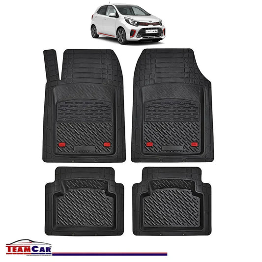 Covorase Auto TeamCar® Tip Tavita Compatibile Kia Picanto Generatia III (2017+) Negru Material Rezistent - 221.ro